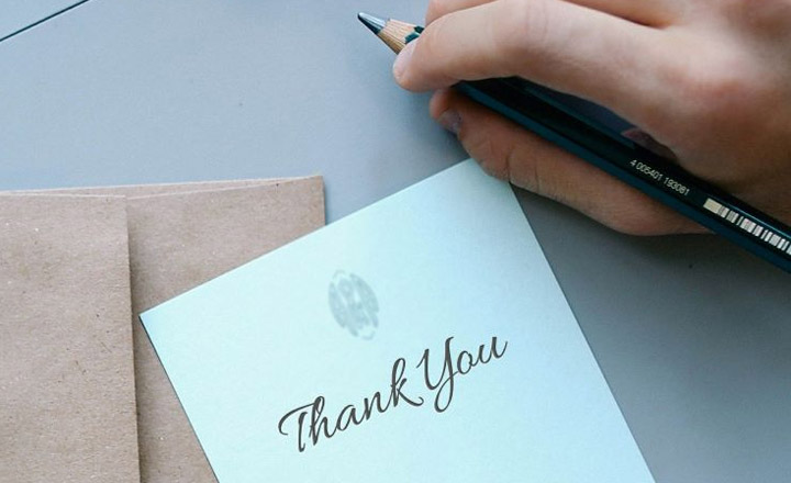 Thank you card