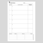 Teacher Planner A4. 6 Period Budget Diary