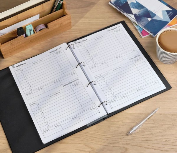 Teacher Planner A4. 9 Period Diary – Loose Leaf