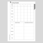 Teacher Planner A4. 9 Period Diary
