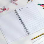 Student Planner Black Ink White Paper