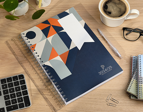 Teacher Planner A4 on a desk